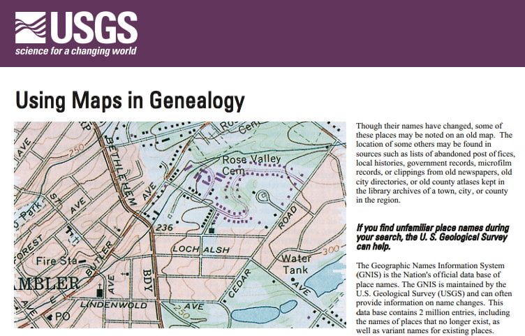 Using Maps In Genealogy – Tuesday's Tip | Sassy Jane Genealogy